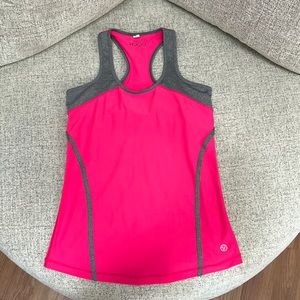 Vogo Pink and Gray Racerback Tank